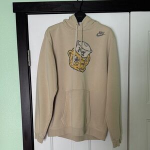 Nike Tan Hoodie with Michigan Wolverine Throwback